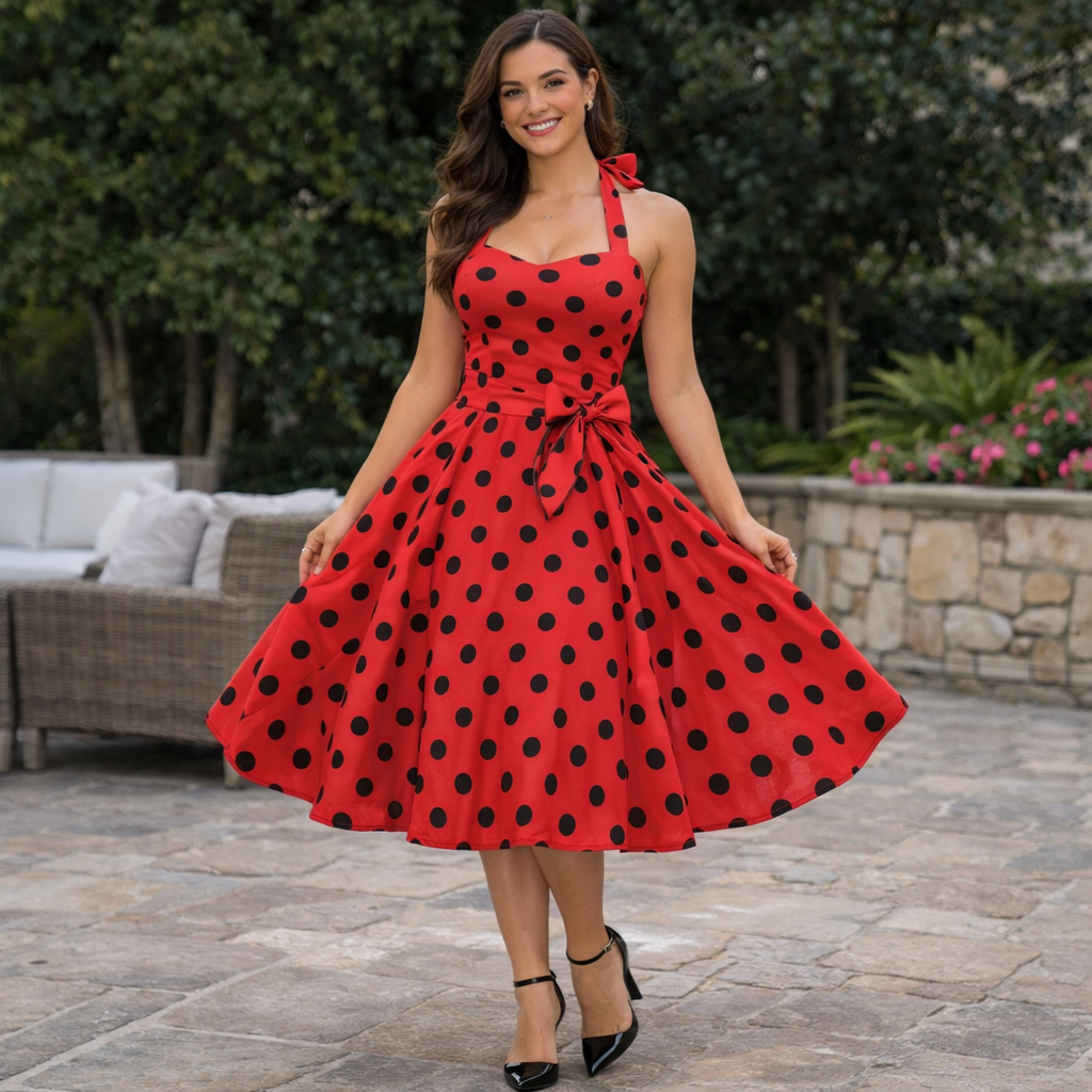 polka dot dress