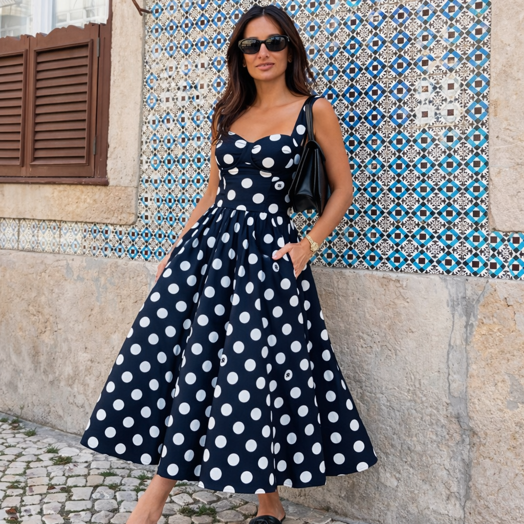 polka dot dress