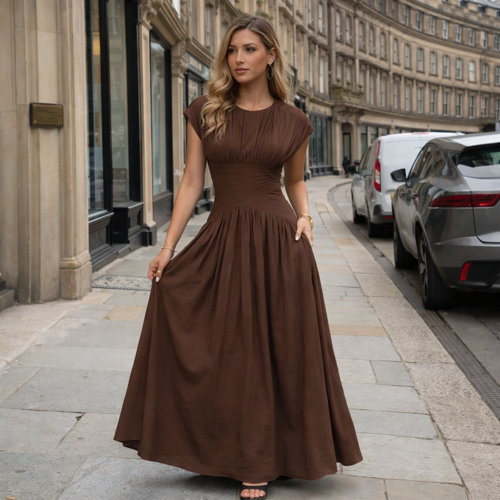 brown dresses