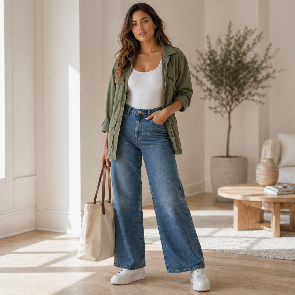 Wide Leg Jeans Outfit