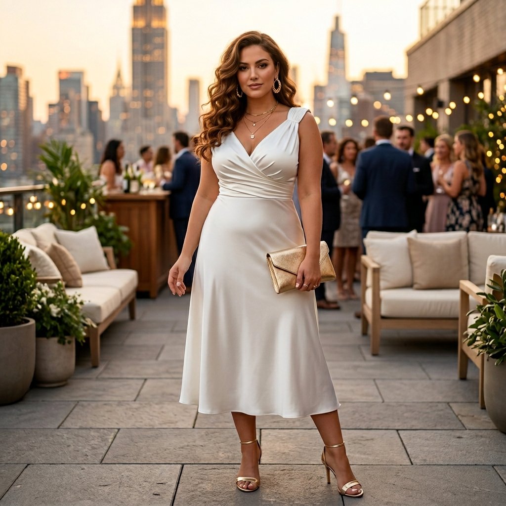 white cocktail dress