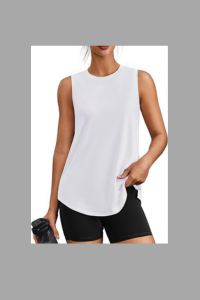White Sleeveless Athletic Bodysuit for Women for tennis