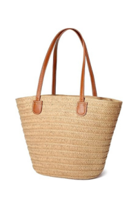The Drop Women’s Woven Straw Top Handle Bag