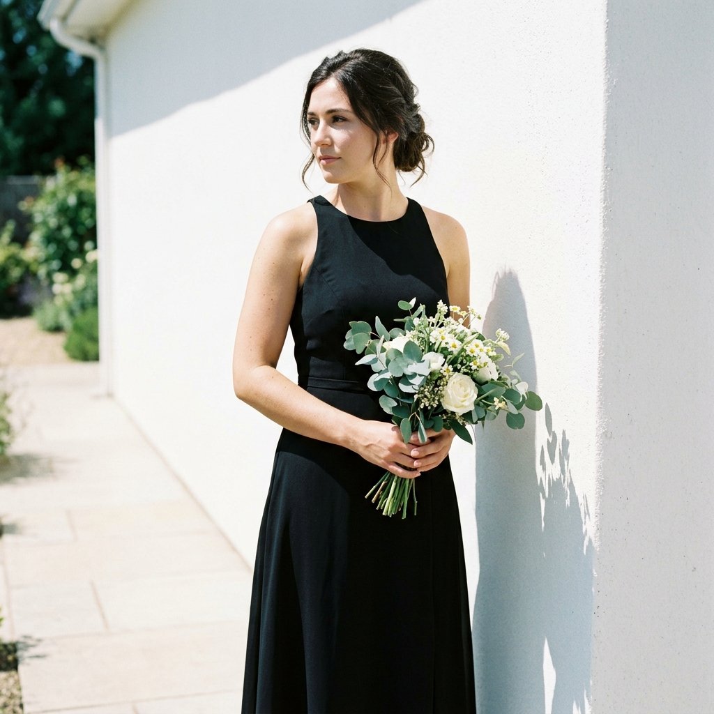 black bridesmaid dresses
