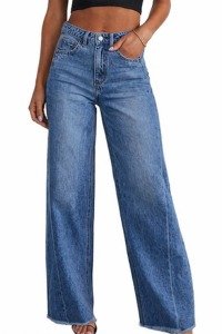 Wide Leg Denim Pants