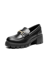 Black Chunky Loafers