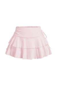 High-Waisted Ruffle Mini Skirt