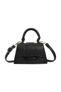 Mini Black Top Handle Bag