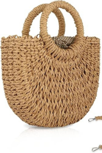 Straw Rattan Crossbody Bag