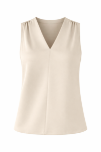 Pleated Sleeveless Blouse