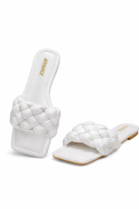 Braided Square Toe Sandals