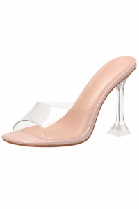 Transparent Heeled Sandals