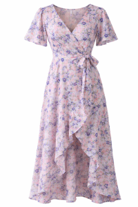 Floral Wrap Maxi Dress