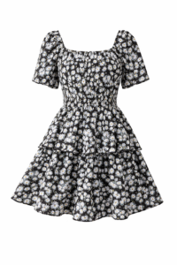 Floral Tiered Mini Dress