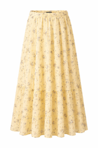 Chiffon Pleated Maxi Skirt