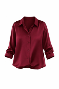 Satin Button Down Blouse