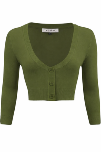 Cropped Ribbed Cardigan