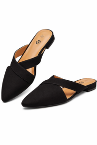 Pointed Toe Mule Flats