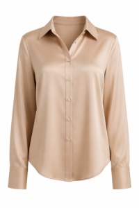 Satin Button Down Blouse