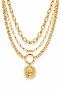 Gold Chain Necklace Set