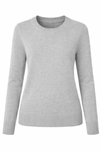 Lightweight Gray Crewneck Sweater