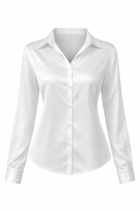 Satin Button Down Blouse