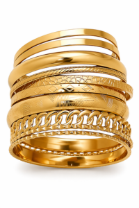Gold Bangle Bracelet Set