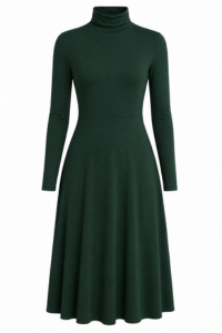Mock Neck Knit Dress