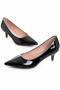 Pointed Toe Kitten Heel Pumps