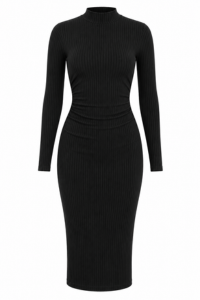 Ribbed Bodycon Midi Dress