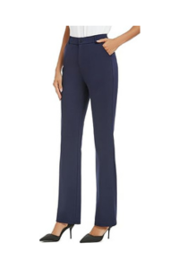 Slim Fit Tailored Trousers (Navy Blue)