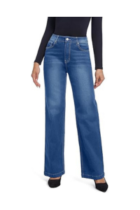 Straight Leg Blue Jeans