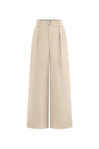 Pleated Wide-Leg Trousers