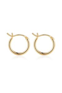 Small gold hoop earrings