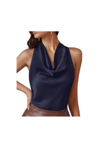 Sleeveless wrap blouse