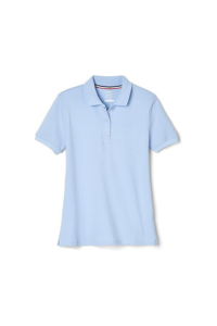 Light Blue Striped Golf Polo