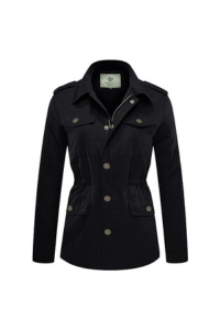 WenVen Women's Military Utility Jacket