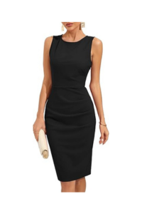 Sleeveless Sheath Dress (Black)