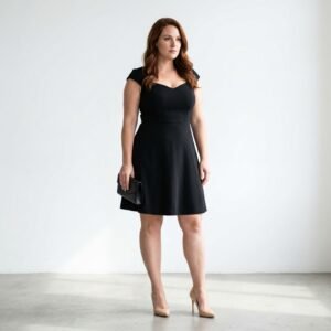 black cocktail dress