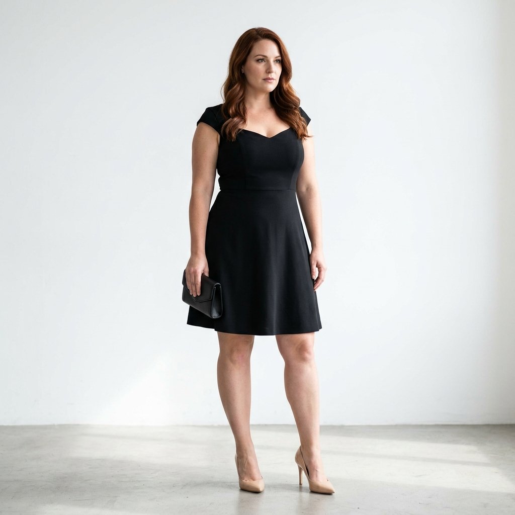black cocktail dress